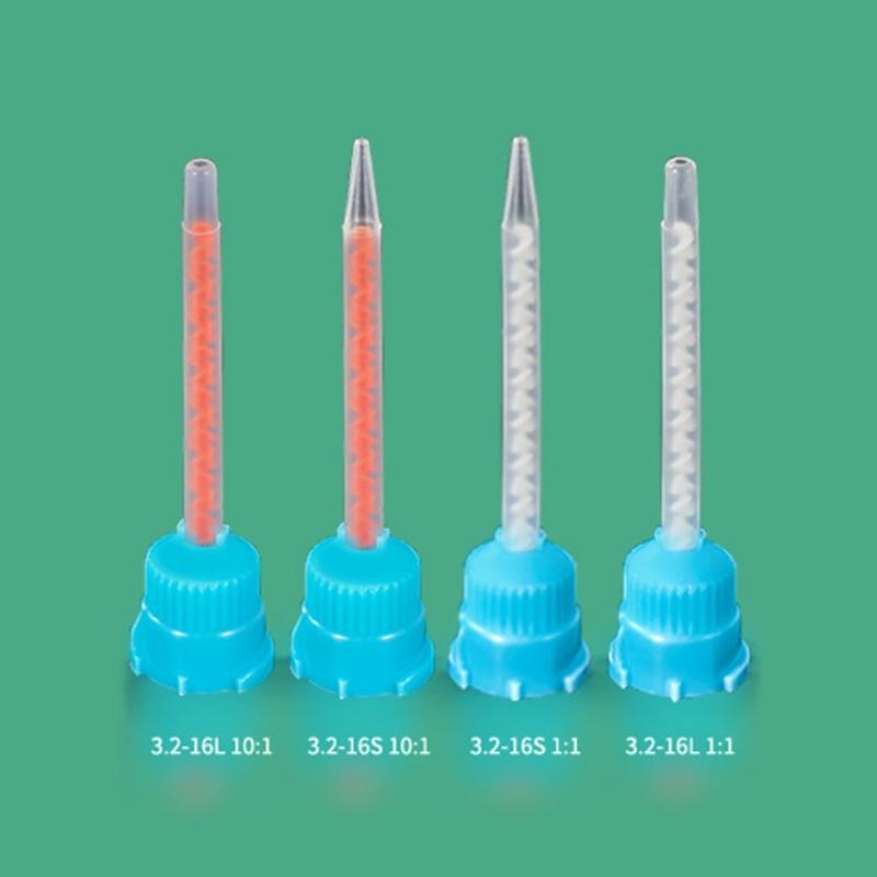 Упаковка из 10 статических смесительных насадок Эпоксидные смесительные насадки Трубка для бесшовного нанесения AB-клеёв В различных клеевых задачах
