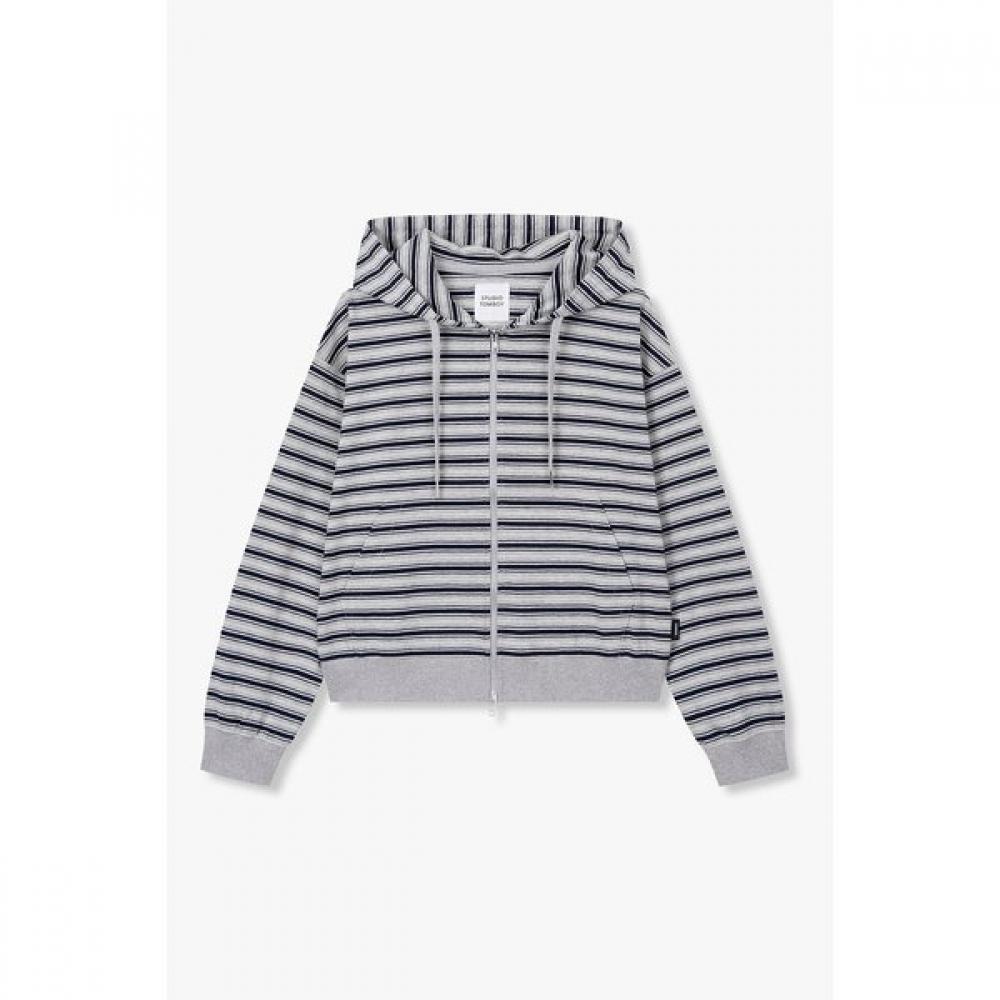 Studio Tomboy Stripe Zip Hoodie  9176213986 