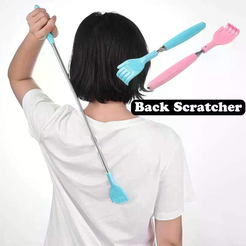 Extendable Back Scratcher Telescopic Scratching Hand Back Carding Stick Body Scrab Relax Scraper For Tickle Massage Stick Care