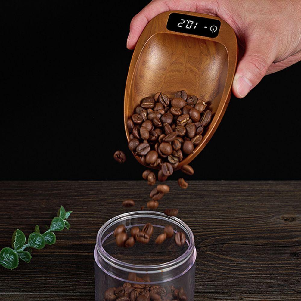 Touchscreen Coffee Scale Tortoise Shell Pattern Coffee Bean Tray Digital Scale  Seasonings
