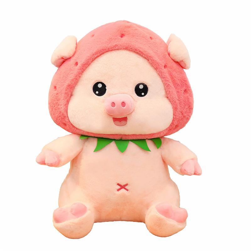 Кукла-свинка Strawberry Pig, плюшевая игрушка, подарок на день святого Валентина, большая кукла-тряпка