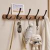 Wood Coat Rack Wall HooksWall Hooks for Kitchen Bathroom Hallway Towel Key Accessories Creative Decorative Wall Storage