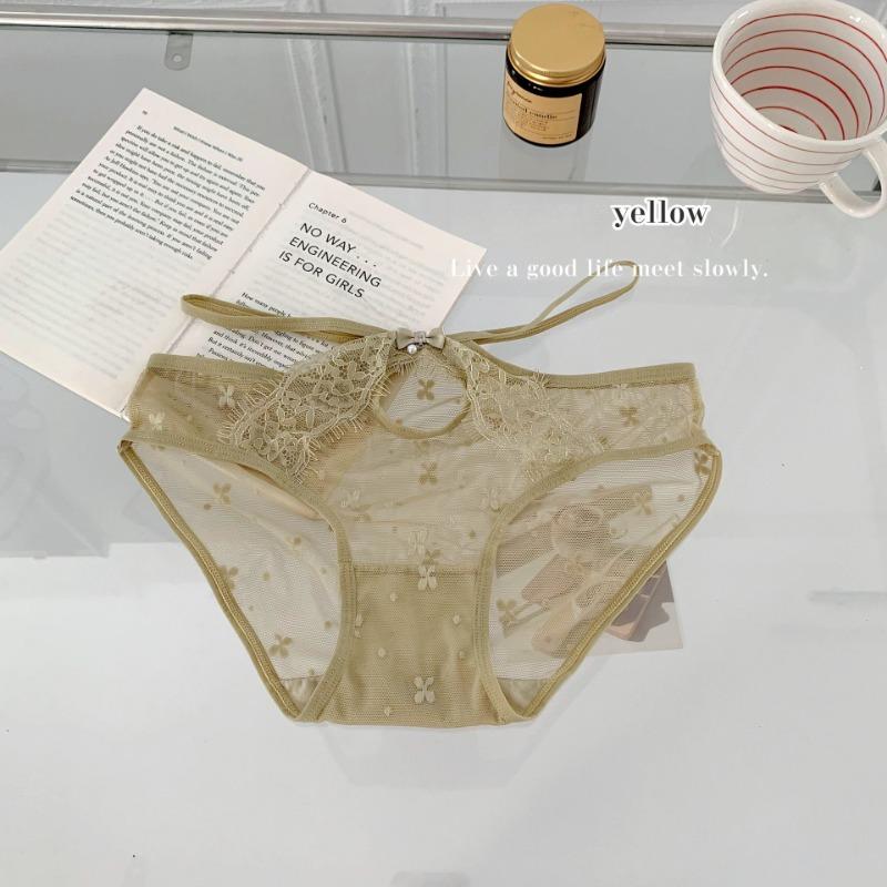 Сексуальные тонкие чулки с крестообразным ремешком для женщин с кружевными трусиками, сетчатыми краями для девочек, трусики с низкой талией, тонкие треугольные трусики для женщин