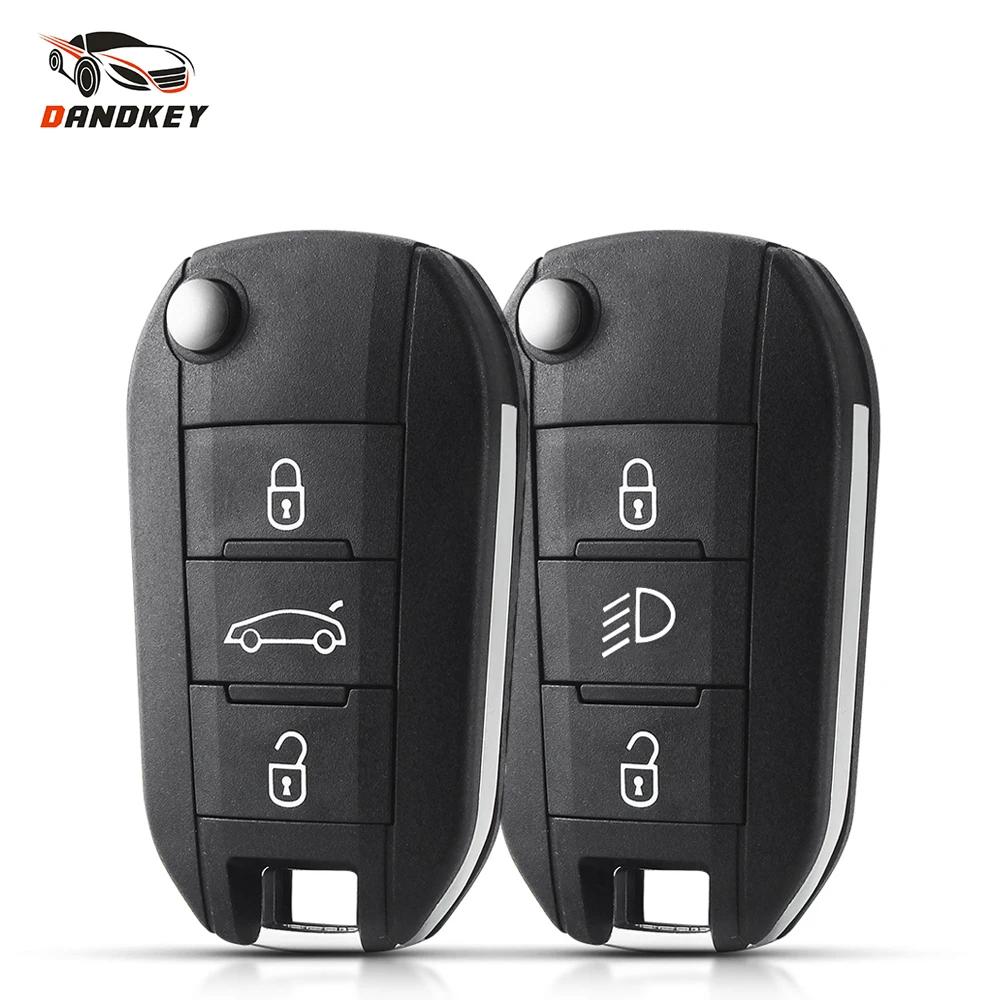 Автомобильный ключ для Peugeot 208 2008 301 308 508 5008 Rcz Для Citroen C-Elysee C4-Cactus Корпус брелка с центральной кнопкой