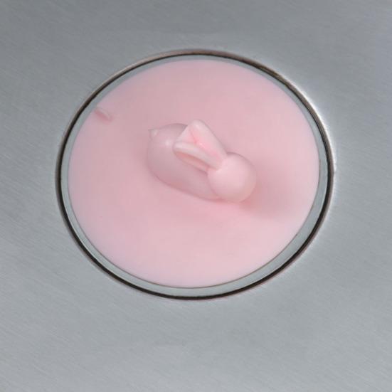 Сливная пробка для ванны, силиконовая крышка для сливного отверстия в полу с ручкой в ​​форме кролика, сильное всасывание, защита от протечек, защита от запаха, универсальная пробка для ванны для ванной комнаты