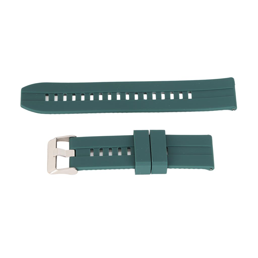 Watch Band Strap 22mm Universal Quick Release Silicone Accessory for Realme Watch 2Dark Green