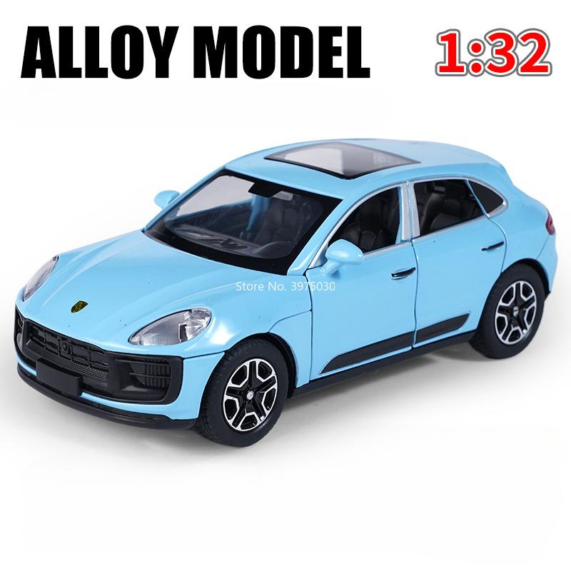 1:32 автомобиля Porsche Cayenne Macan Игрушки из сплава Литые модели Машинки с инерционным механизмом 6 дверей открываются Миниатюрный внедорожник Для ребенка Подарки взрослому