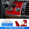 Carbon Fiber Engine Start Stop Button Frame Cover for BMW X5 E70 X6 E71 Interior Sticker Set