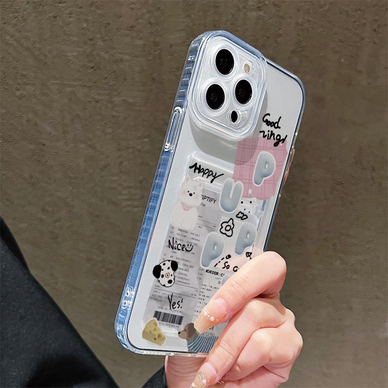 Силиконовый чехол-карман для карт для Oppo Reno 10 11 1F 12F 13F Xiaomi Redmi Note 12 13 iPhone 17 16 15 14 Pro Прозрачный бампер для телефона