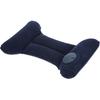 1-Piece H-Shaped Inflatable Travel Lumbar Pillow, Portable Travel Pvc Flocking Press-Inflatable Lumbar Support Pillow, Office Chair Backrest Pillow