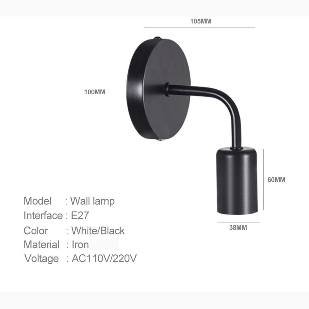 Современная винтажная лампочка Лофт освещение Внутренний настенный светильник Бра Лампа для украшения дома Основание лампы Светильник