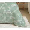 Complete Reversible Duvet Cover Pack for 180 X 200 Cm "King Size" Bed Landscape Mint