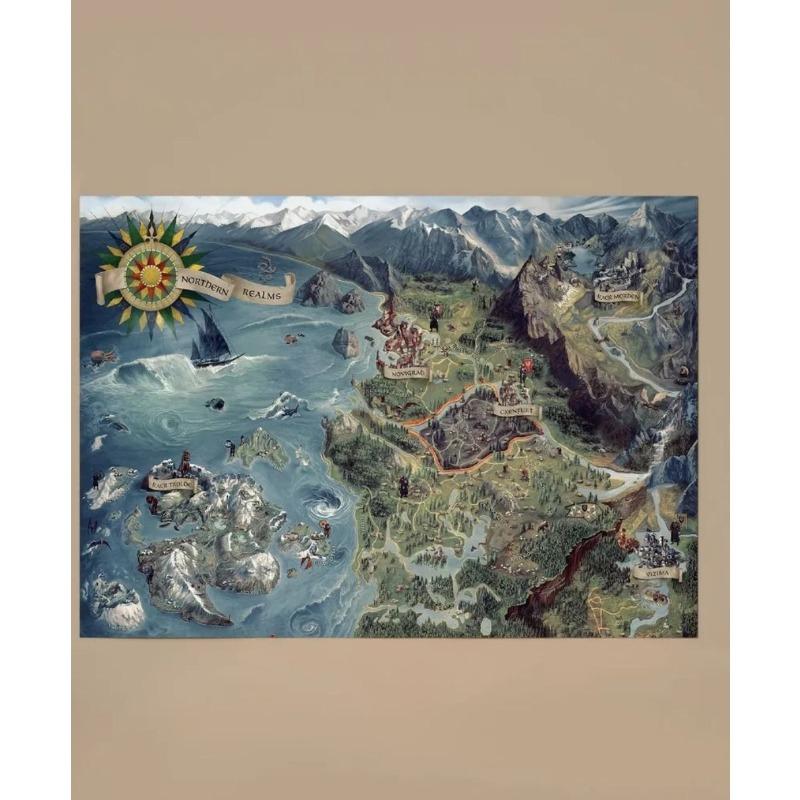 Постер Ведьмак Геральт, Настенный декор без рамы, Подарок 20x30см