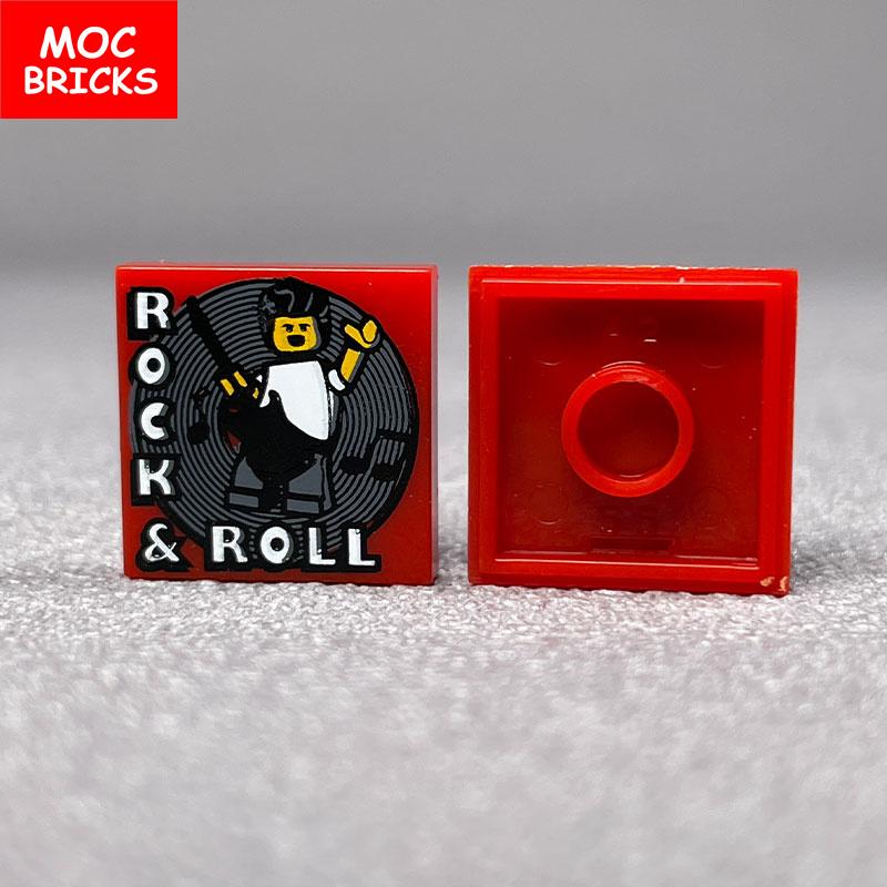 MOC Bricks Suona Horn Music Score Singer Saxophone Bass Figure Musical Instruments Educatinal Building Blocks Kids Girls Toys