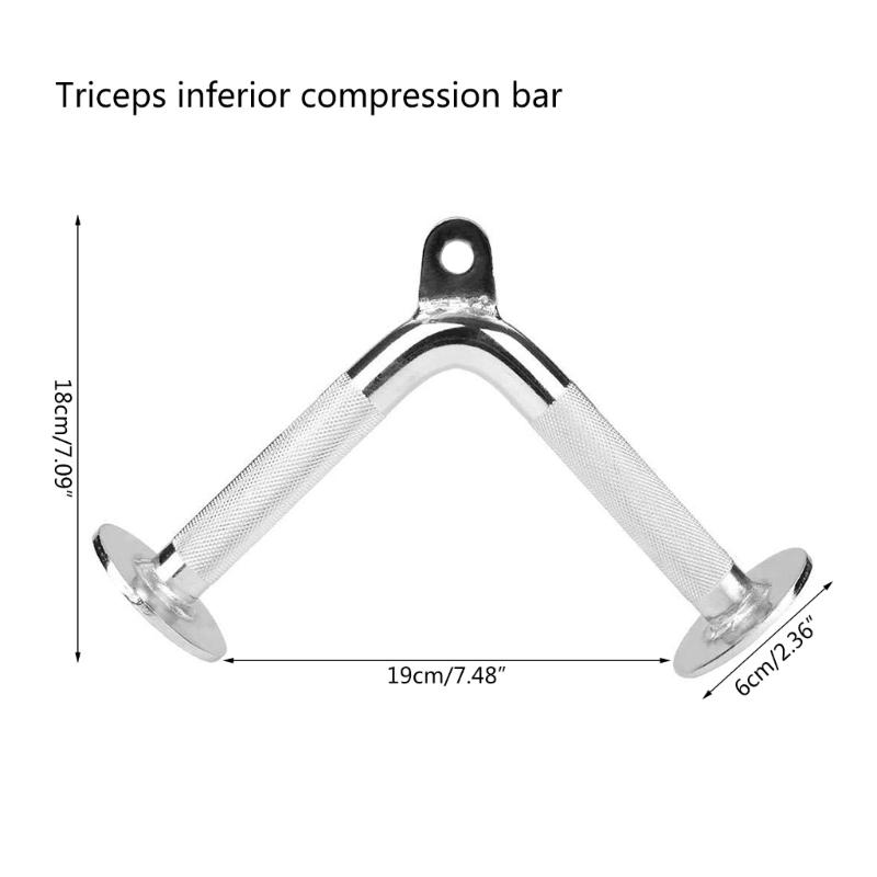 Home Gym Cable Attachment Handle Non-Slip Comfortable Grips Pull Down Handle