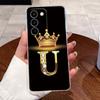 Чехол для Realme C83 5G/P4 Lite 5G Прозрачный ТПУ Силиконовый Ударопрочный Мягкий Корпус Красивый Узор Корона Буквы Чехол для Пары