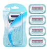 Razor Blade For Women 4pcs/lot 4 Layer Stainless Steel Shaving Blades Safety Beauty Shaver Female