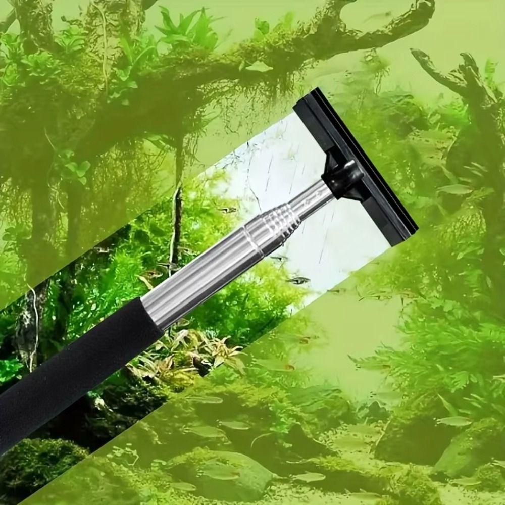 Plastic Aquarium Cleaning Brush Telescopic Algae Scraping Brush  Aquarium Cleaning Tool