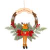 New arrival Christmas wreath for home decor, Christmas garland for front door decor, Santa Claus deocr ornament wreath, New year's decoration garland