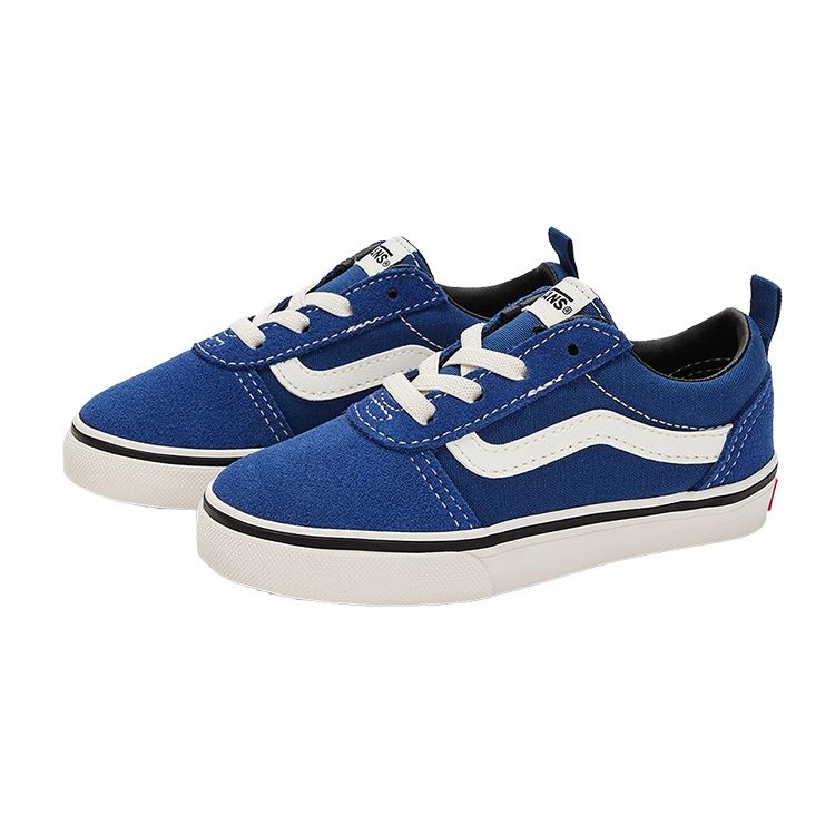 Vans Slip-On Series Comfortable Versatile Low-Top Walking Shoes Baby Shoes Blue VN0A3QU199U