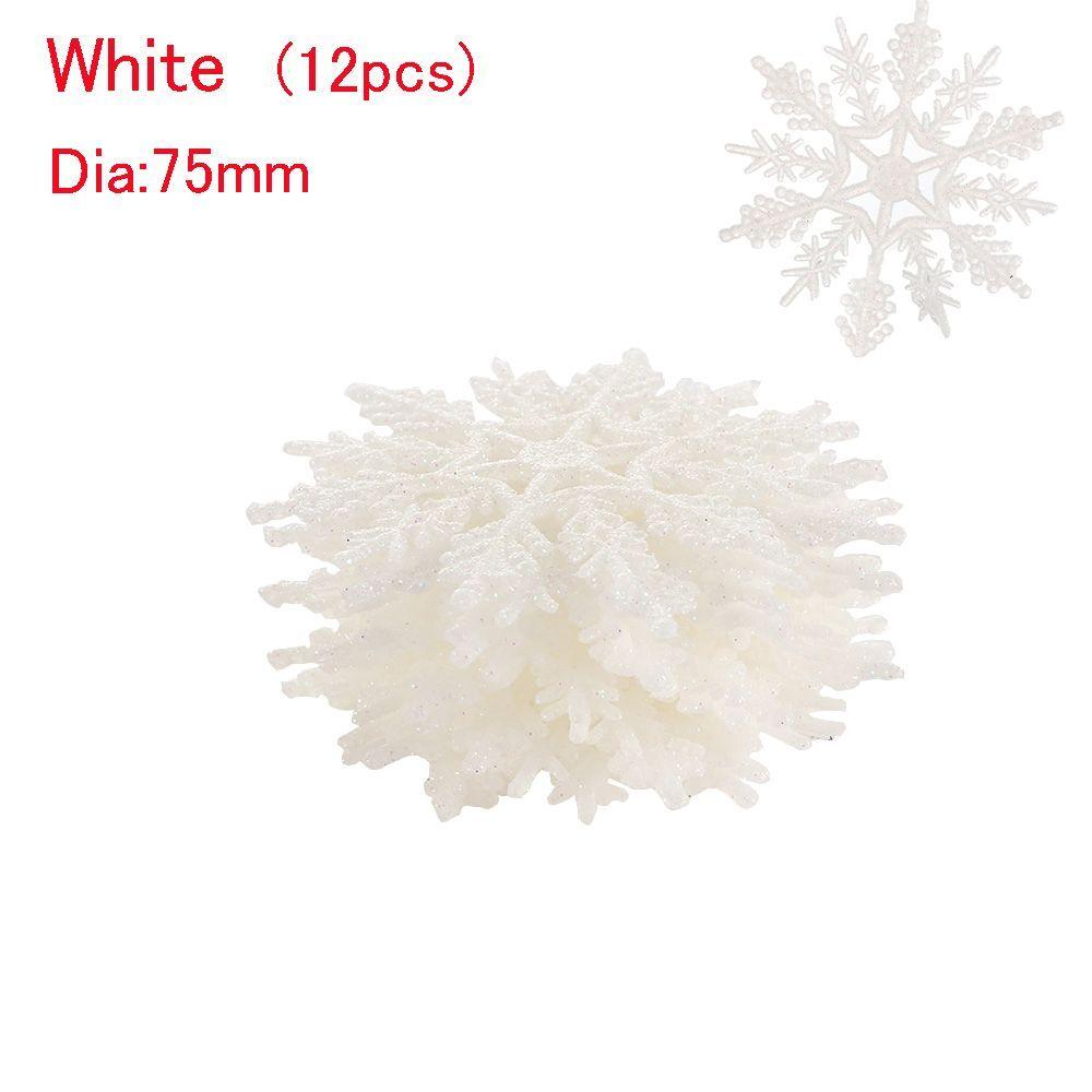 Hanging Pendant Charming Christmas Tree Decor Glitter Snowflake Festival Decoration Party Ornaments