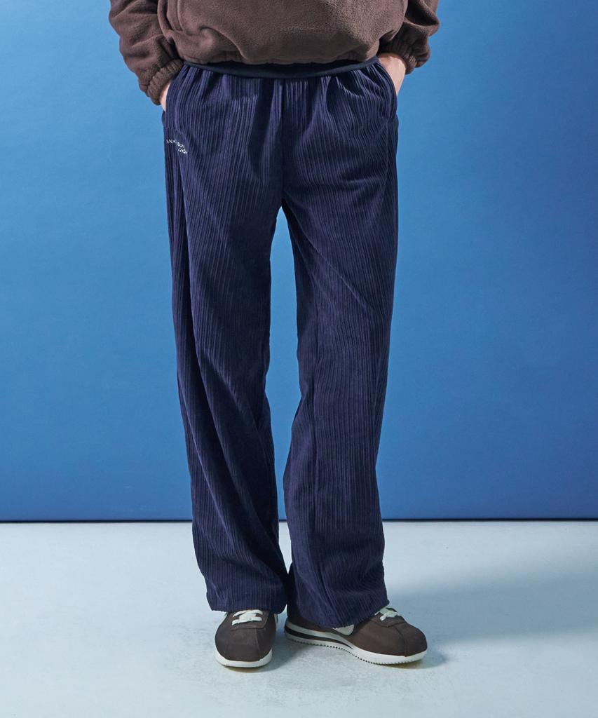 MOONSUN M.C Unisex, Corduroy Sweat Pants / Navy