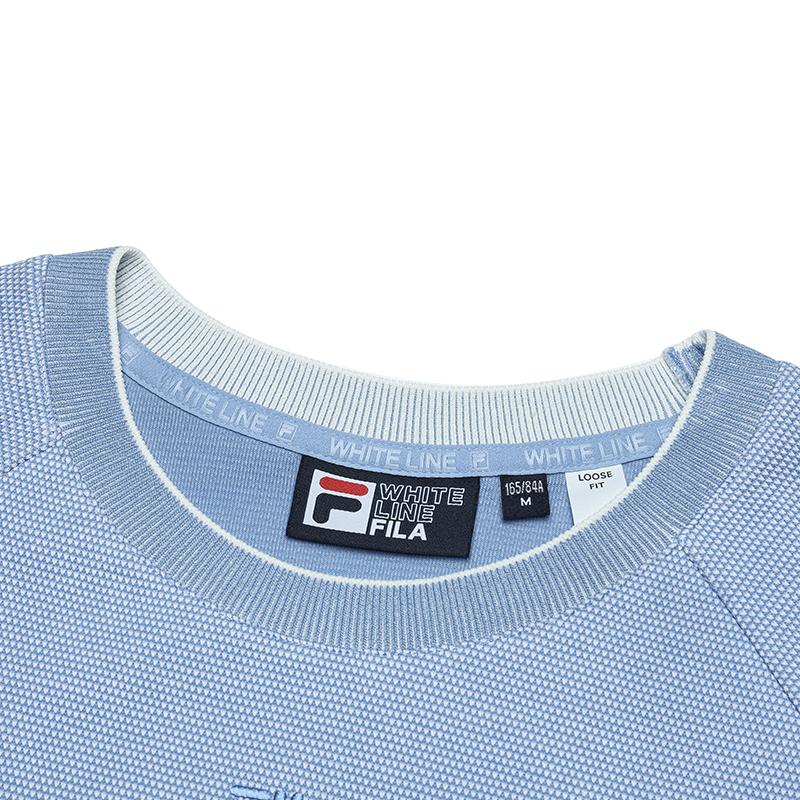 Fila Модный повседневный вязаный пуловер-свитшот женский топ Индиго-синий F11W513209FBU