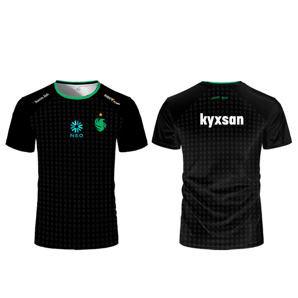 Футболка Niko Jersey CS2 Esports CSGO Команда Falcons Тренировочная футболка Унисекс Уличный стиль Лето Оверсайз Фанаты Игр Форма
