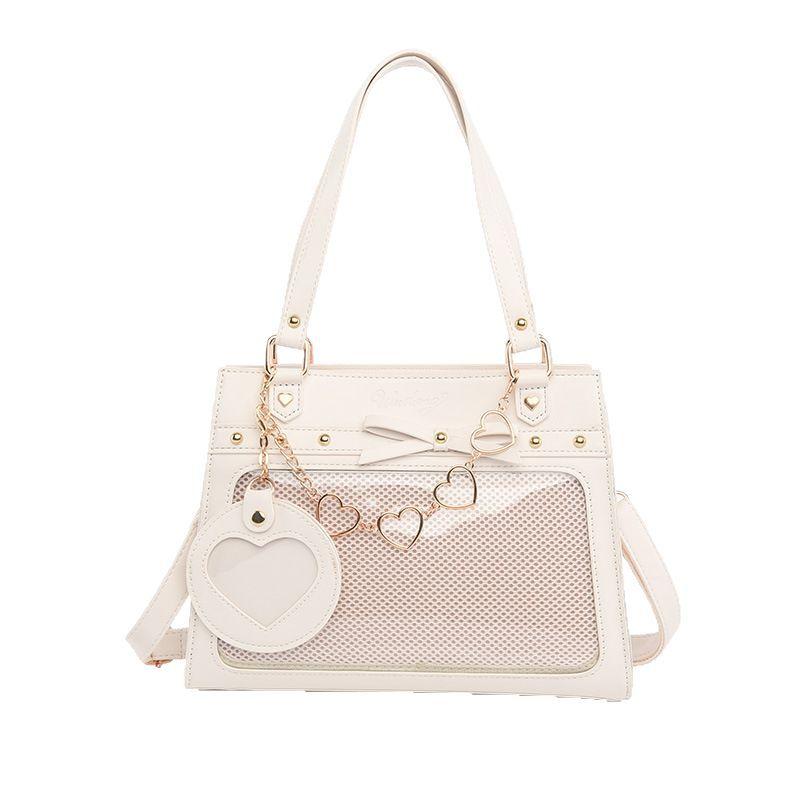 Магазин Wudong Оригинальная Повседневная Универсальная Прозрачная Сумка Кроссбоди Сумка-Болевая Сумка с Значками Второго Измерения Девушка [Текущий Ветер Возвращает Снег]