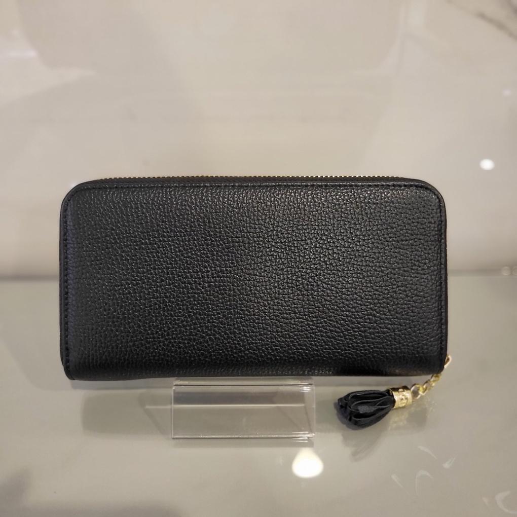 Moncross BK38061 Women's Cowhide Tassel Point Zipper Long Wallet