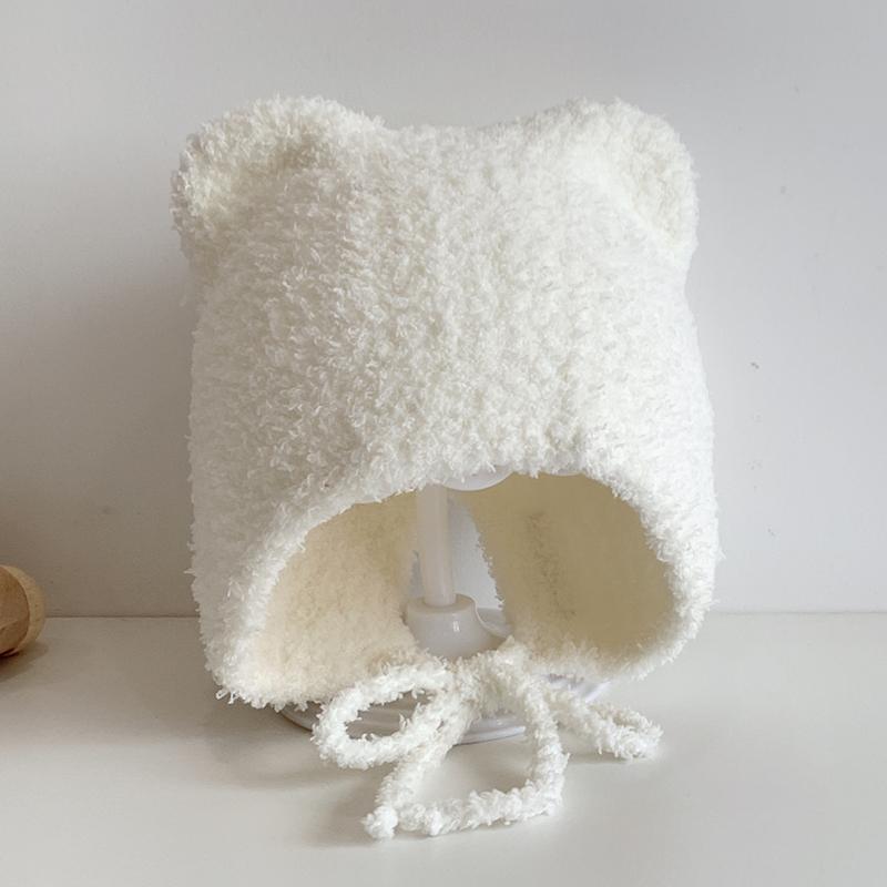 Зимняя детская шапка-бини с рисунком из мультфильма, мягкая теплая вязаная шапка для мальчиков и девочек, милые вязаные шапки с изображением кота