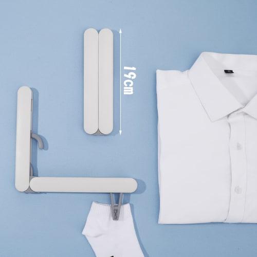 Yorkereynom Portable Hangers, Set of 2, Foldable Travel Hangers, Convenient, Lightweight, Multifunctional, Space-Saving, for Travel, Business Trips, a