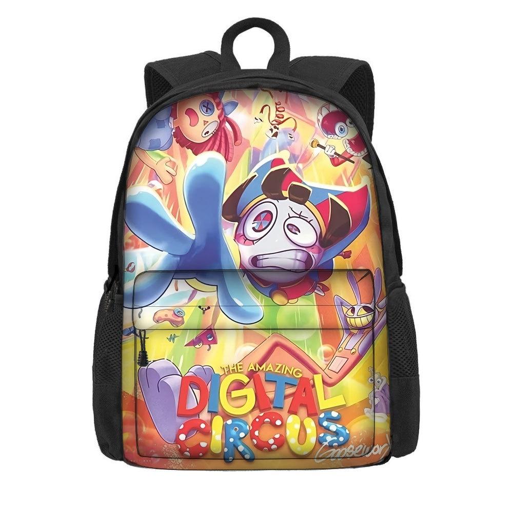 The Amazing Digital Circus School Bag For Boys And Girls Breathable And Durable 3rd-4th Grade Trendy And Cool Style Polyester Material