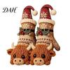 Winter Holiday Gift Storage Bags 3D Knit Animal Christmas Stockings, Rudolph Reindeer Highland Cow Fox And Indoor Scene Decorations Polar Bear Design,