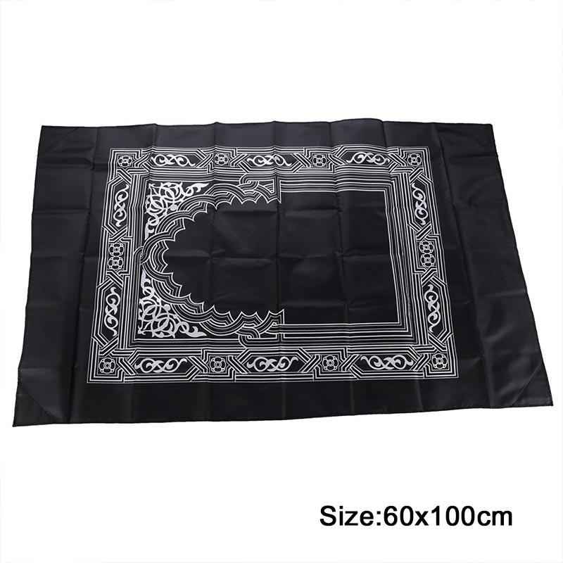 Коврик для молитвы Плетеные коврики Мусульманский ковер Портативный ковер Одеяло Ковер из полиэстера Простой принт 1 шт Коврик для ковров Ювелирные изделия Аксессуар