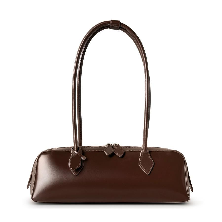 2025 Нишевая сумка из коровьей кожи: Универсальная, вместительная сумка подмышку и для поездок на работу для женщин