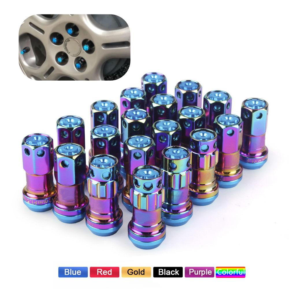 New R40 Style 44mm Wheel Nuts Steel M12x1.5/1.25 Racing Lug Nuts 20pcs Lock Racing Lug Nuts + 2 Set Security