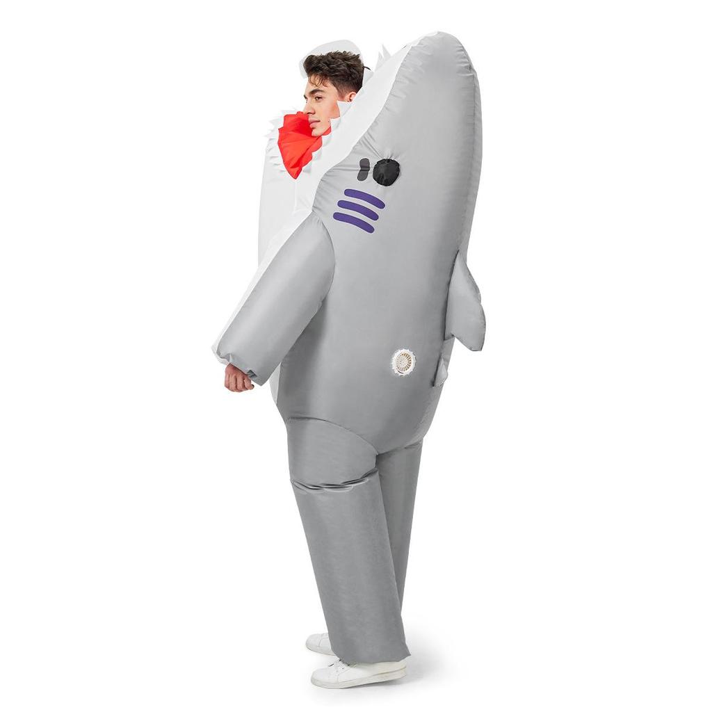 Надувной костюм акулы-людоеда, для взрослых