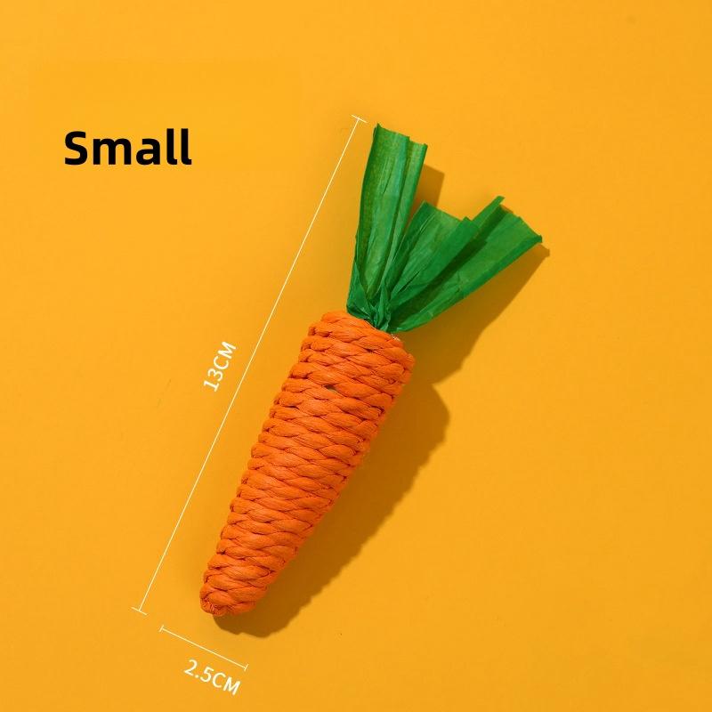 Игрушка для кошек Морковка для кошек Звуковая защитная веревка для когтеточки Чистка зубов Интерактивная игрушка для кошек Морковка для жевания Товары для животных