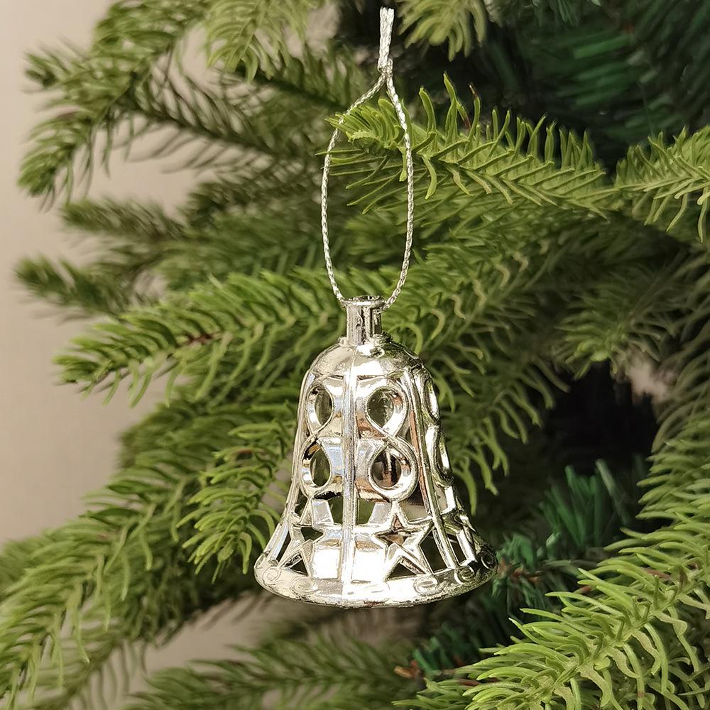 Christmas Decor Set: Tree Ornaments, Bells & Clock (12 Pieces)