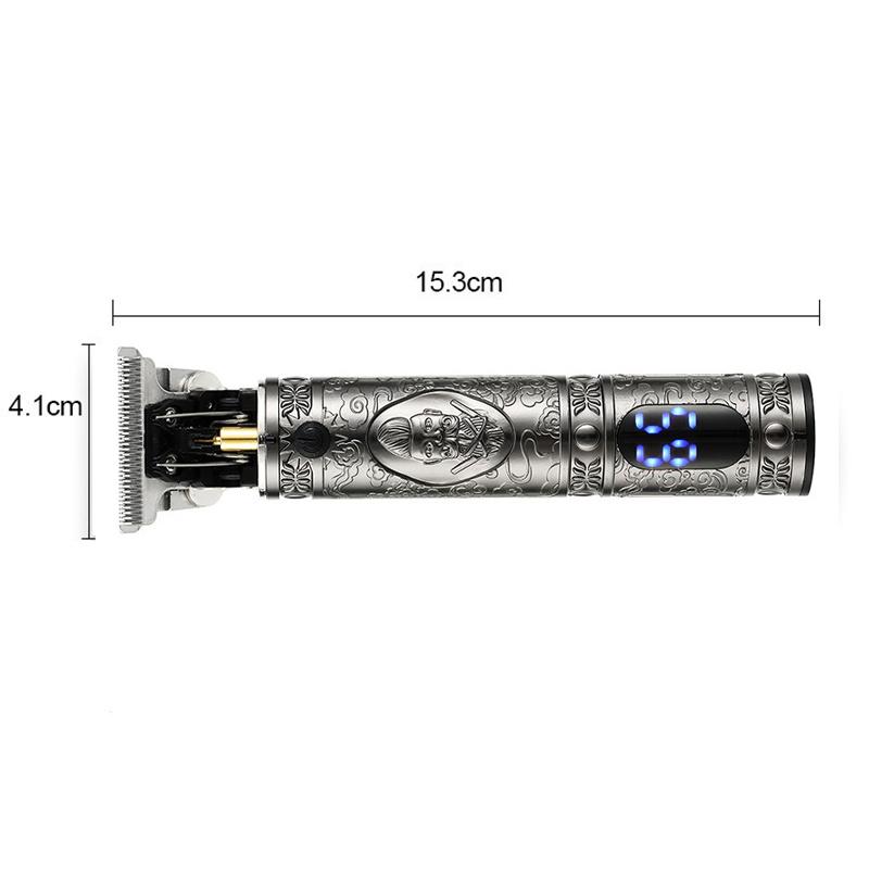 T9 USB перезаряжаемая машинка для стрижки волос с ЖК-дисплеем, электрическая машинка для стрижки волос, беспроводная бритва для мужчин, машинка для стрижки волос с коробкой