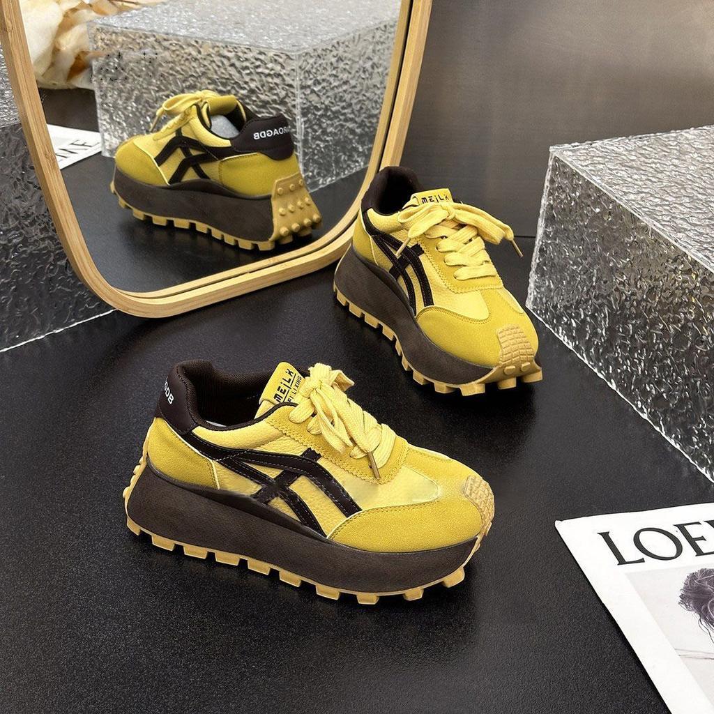 Hong Kong Style Forrest Gump Shoes Women's Autumn New Platform Fashion Versatile Retro Casual Dad Shoes