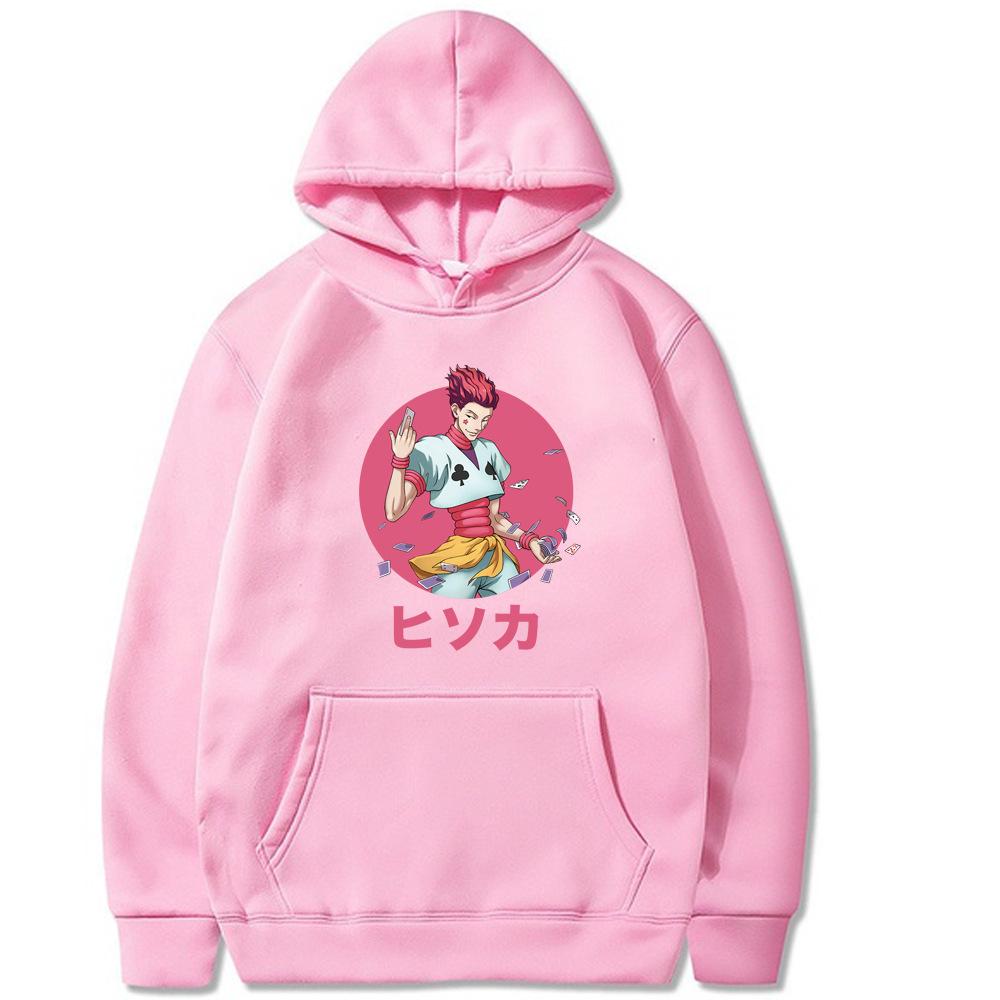 Японская анимация HUNTER Мужская толстовка Осенний свитшот Мужской Женский Модный дизайн Пуловер Мужские флисовые худи