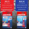 LOCTITE BLUE 242 Фиксатор резьбы, Синий, Предотвращает ослабление [Параллельный импорт]