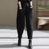 Women's Solid Color Plus-size Cotton Vintage Casual Thickened Haren Pants Pants