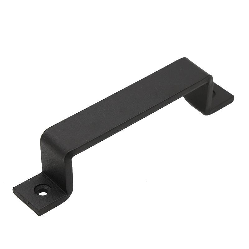 Черная прочная металлическая ручка для амбарных дверей для деревянных или раздвижных дверей