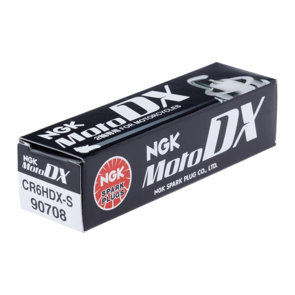 Свеча зажигания NGK CR6HDX-S для 2-колесных транспортных средств, свеча MotoDX, 90708, Тепловое число №. 6, Тип винта