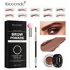 Набор кремов для глаз Ibcccndc, черный, темно-коричневый, водонепроницаемый, устойчивый к поту, пудра для бровей, крем для ленивого печати