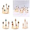 Sturdy Solid Wood Jewelry Display Stand Accessory for Rings Watches Bangles Organizers Storage Tray Showcase Prop