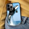 Милый Синий дельфин Море Мягкий чехол для телефона для iPhone 17 Air 16e Pro max 15 Pro 13 14 Plus 11 12 MagSafe Магнитный Coque